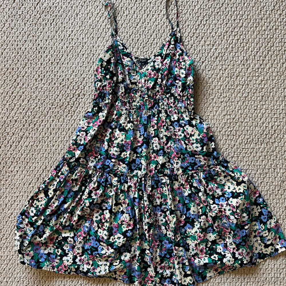 Rails Multicolor Floral V-Neck Dress